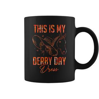 This Is My Derby Day Dress Horse Racing Lover Coffee Mug - Thegiftio UK