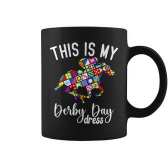 Derby Hat This Is My Derby Dress Horse Racing Coffee Mug - Monsterry
