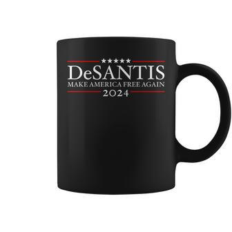 Desantis 2024 Make America Free Again President Republican Coffee Mug - Monsterry DE