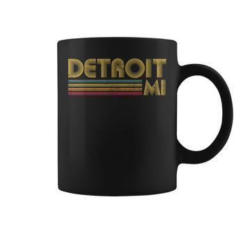 Detroit Michigan Mi Retro Vintage 60'S 70'S 80'S Coffee Mug - Monsterry AU