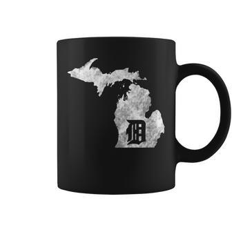 Detroit Michigan Motor City Midwest D Mitten Coffee Mug - Monsterry UK