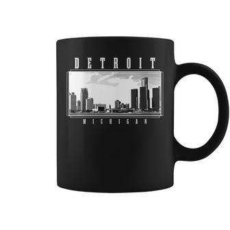 Detroit Skyline Michigan Pride Vintage Detroit Coffee Mug - Monsterry DE