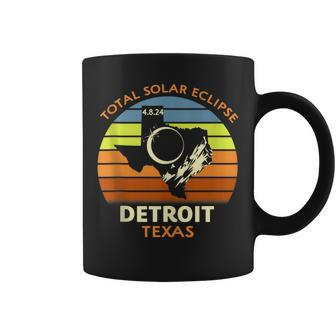 Detroit Texas Total Solar Eclipse 2024 Coffee Mug - Thegiftio UK