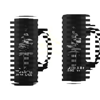 Deusult Caballero Templario Cruzado Católico Espada Y Armadura Taza de café - Regaloses