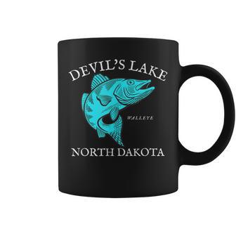 Devil’S Lake North Dakota Walleye Fishing Coffee Mug - Monsterry