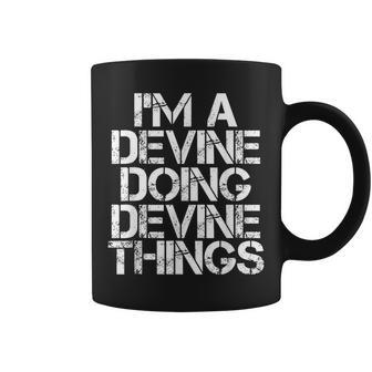 Devine Surname Family Tree Birthday Reunion Idea Coffee Mug - Seseable