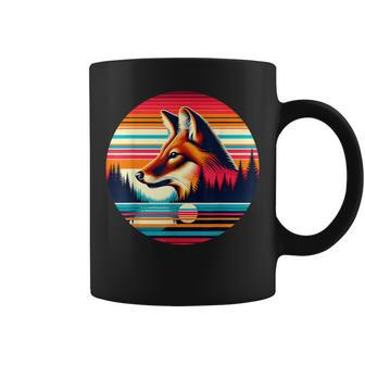Dhole Sunset Retro Style Safari Vintage 70S Coffee Mug - Monsterry DE