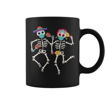 Dia De Los Muertos Day Of The Dead 2023 2024 Skull Dancing Coffee Mug - Monsterry