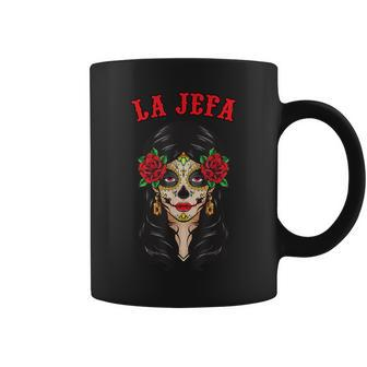 Dia De Los Muertos La Jefa Catrina Ladies Day Of Dead Coffee Mug - Seseable
