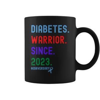 Diaversary Diabetes Warrior Since 2023 Coffee Mug - Seseable