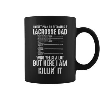 I Didn't Plan On Becoming A Lacrosse Dad Lacrosse Coffee Mug - Monsterry UK