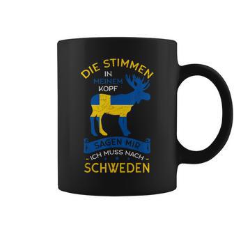 Die Stimmen In Meinem Kopf Sagen Mir Ich Muss Nach Schweden Tassen - Geschenkecke