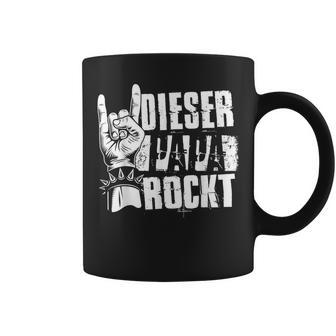 Dieser Papa Rockt Heavy Metal Rocker Rock & Roll Papa Tassen - Geschenkecke