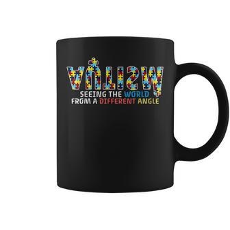 Different Angle Embrace Differences Puzzle Cool Autism Coffee Mug - Monsterry