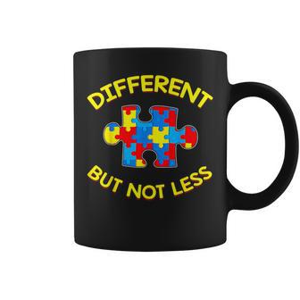Different But Not Less Autism Awareness Puzzle Coffee Mug - Monsterry AU