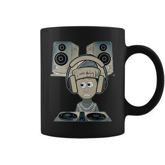 Difg Cartoon Dj With Headphones Coffee Mug - Seseable