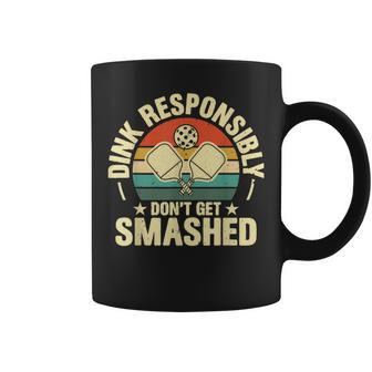 Dink Don't Get Smashed Pickleball Retro Novelty Coffee Mug - Thegiftio UK