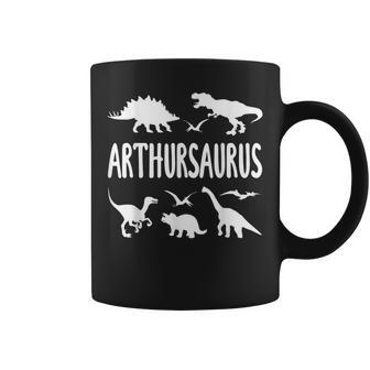 Dinosaur T Rex Arthur Arthursaurus Boys Dino Name Coffee Mug - Seseable