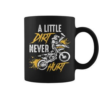 Dirt Bike Dirt Never Hurt Motocross Coffee Mug | Mazezy