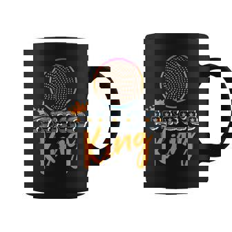 Disco King Espejo Ball Old School Retrointage Disco Dj Top Taza de café - Regaloses