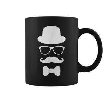 Disguise Man Top Hat Glasses Moustache Bowtie Coffee Mug - Monsterry AU