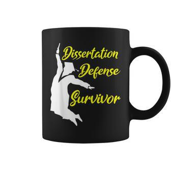 Dissertation Defense Survivor Doctorate PhD Coffee Mug - Monsterry UK