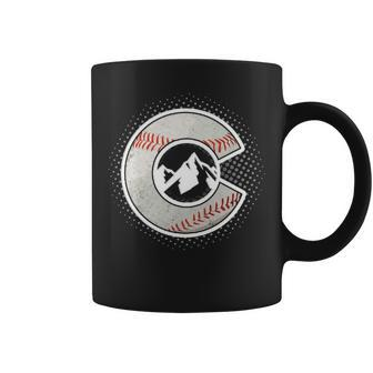 Distressed Colorado Baseball Colorado Coffee Mug | Mazezy