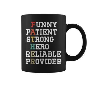 Distressed Father's Day Hero Strong Reliable Provider Coffee Mug - Thegiftio UK