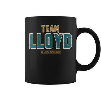 Distressed Team Lloyd Proud Family Surname Last Name Coffee Mug - Seseable