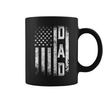 Distressed Usa Flag Dad 4Th Of July Father's Day Coffee Mug - Monsterry AU