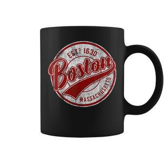 Distressed Vintage Boston Massachusetts Sports Coffee Mug - Monsterry