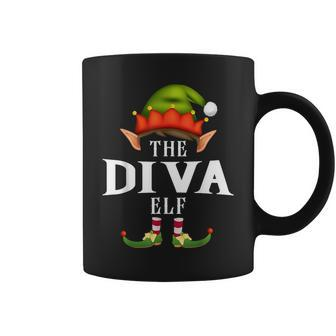 Diva Elf Group Christmas Pajama Party Coffee Mug - Thegiftio UK