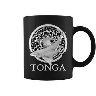 Dive Tonga Humpback Whales Polynesian Tonga Roots Coffee Mug - Monsterry CA