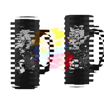 Divertido Dabbing Perro Fútbol Deenezuela Bandera Sport Taza de café - Regaloses