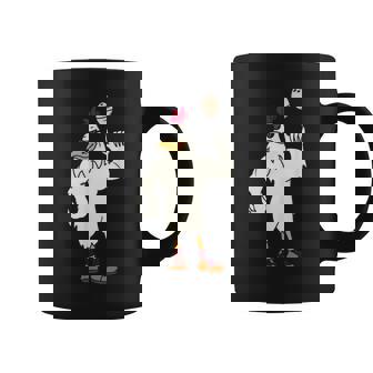 Divertido Deporte Gallo Pollo Gira Un Huevo Baloncesto Spinning Taza de café - Regaloses