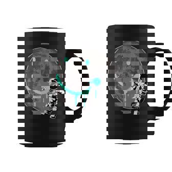 Divertido Pulverizador Astronauta Graffiti Sonrisa Planeta Taza de café - Regaloses