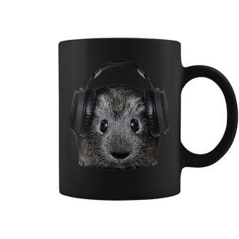 Dj Guinea Pig Music Festival Lover Animal Pet Cavy Coffee Mug - Thegiftio UK