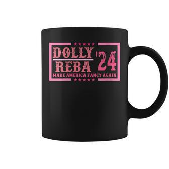 Do-Lly Reba'24 Make America Fancy Again Cowboy Apparel Coffee Mug - Monsterry