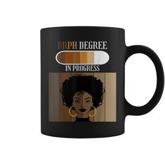 Doctor Of Public Health Drph Degree In Progress Black Afro Coffee Mug - Monsterry CA