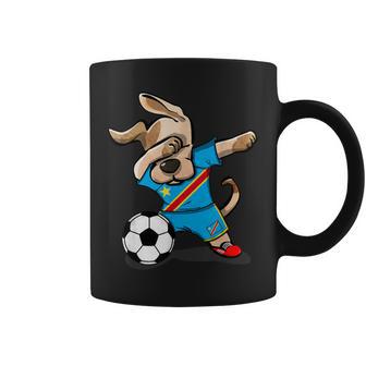 Dog Dabbing Dr Congo Soccer Jersey Congolese Football Coffee Mug - Monsterry