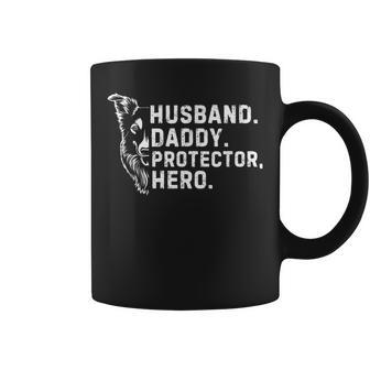 Dog Lover Dad Husband Daddy Protector Hero Fathers Day Coffee Mug - Thegiftio UK