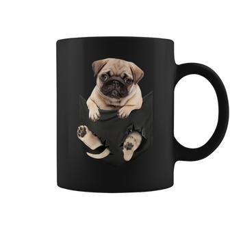 Dog Lovers Pug In Pocket Dog Pug Coffee Mug - Monsterry