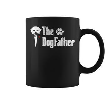 The Dogfather Maltese Dog Dad T Father's Day Coffee Mug | Mazezy CA