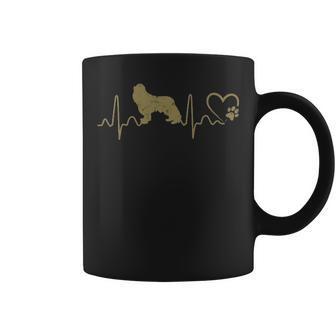 Dogs Heartbeat Cavalier King Charles Spaniel Lifeline Coffee Mug | Mazezy