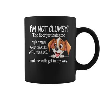Dogs I'm Not Clumsy The Floor Just Hates Me The Table Coffee Mug - Thegiftio UK