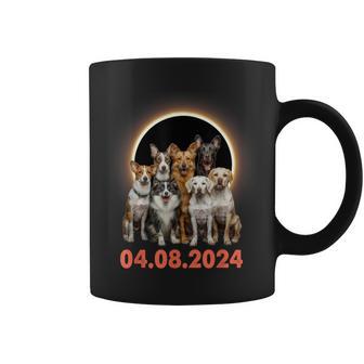 Dogs Lovers Selfie Total Solar Eclipse Coffee Mug - Monsterry AU