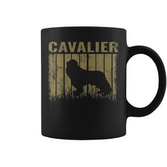 Dogs Retro Cavalier King Charles Spaniel Dog Vintage Coffee Mug | Mazezy