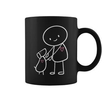 Dogs Stick Figures Dog Owners Dogs Walk The Dog Coffee Mug - Monsterry UK