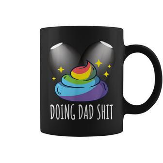 Doing Hot Dad Shit Vintage Skeleton Father's Day Unicorn Coffee Mug - Thegiftio UK