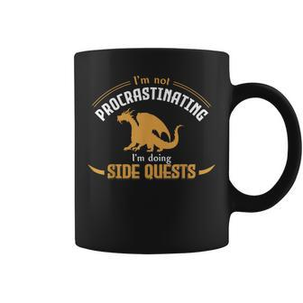 Im Doing Side Quests Dungeon Gamer Dice Rolling Boss Dragon Coffee Mug | Crazezy